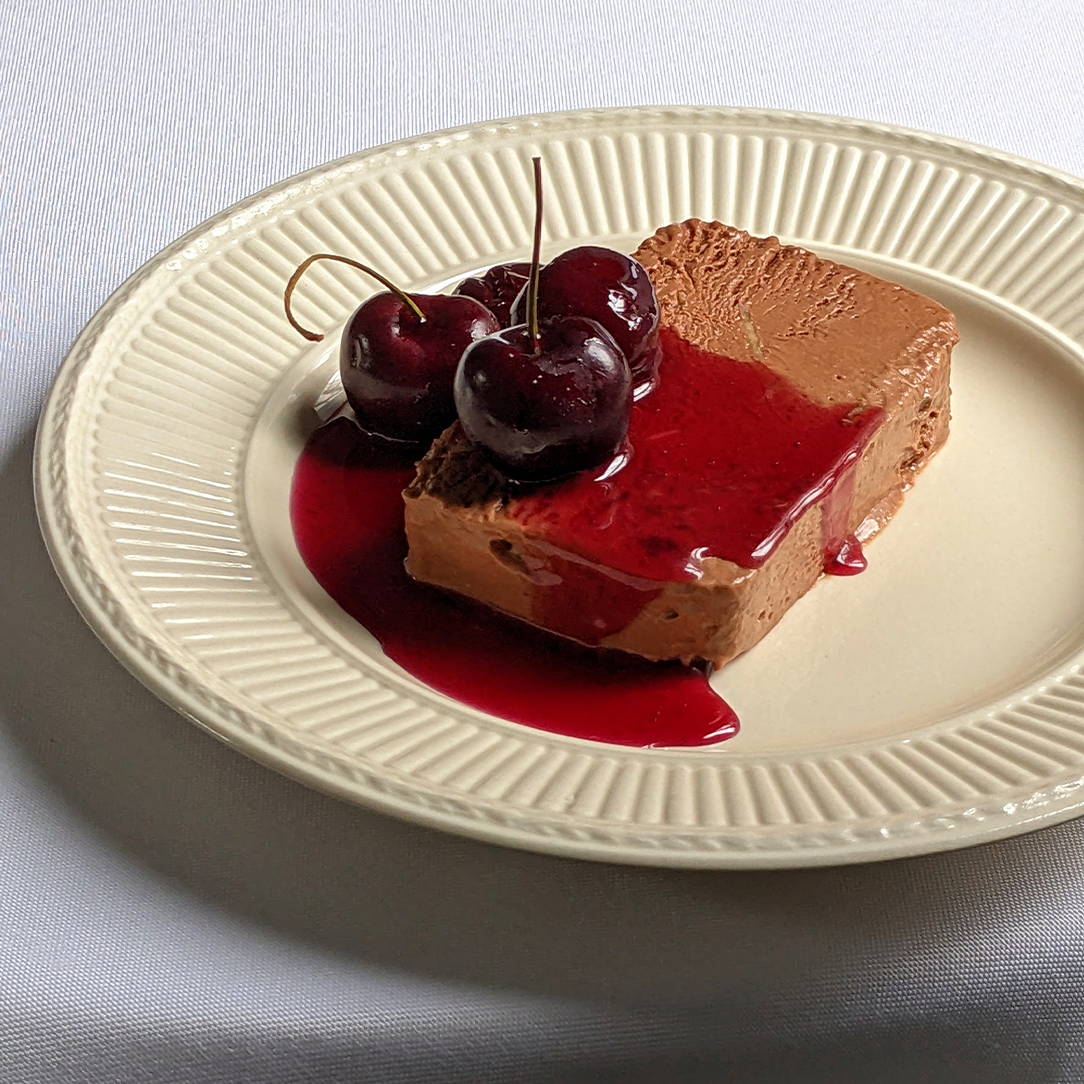 Seasonal Simone's Chocolate, Cherry and Almond Parfait