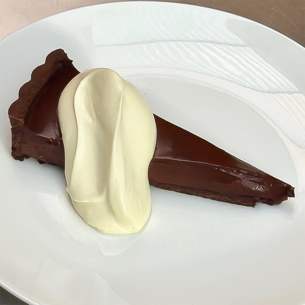 No Bake Chocolate Custard Tart by Louis Thompson