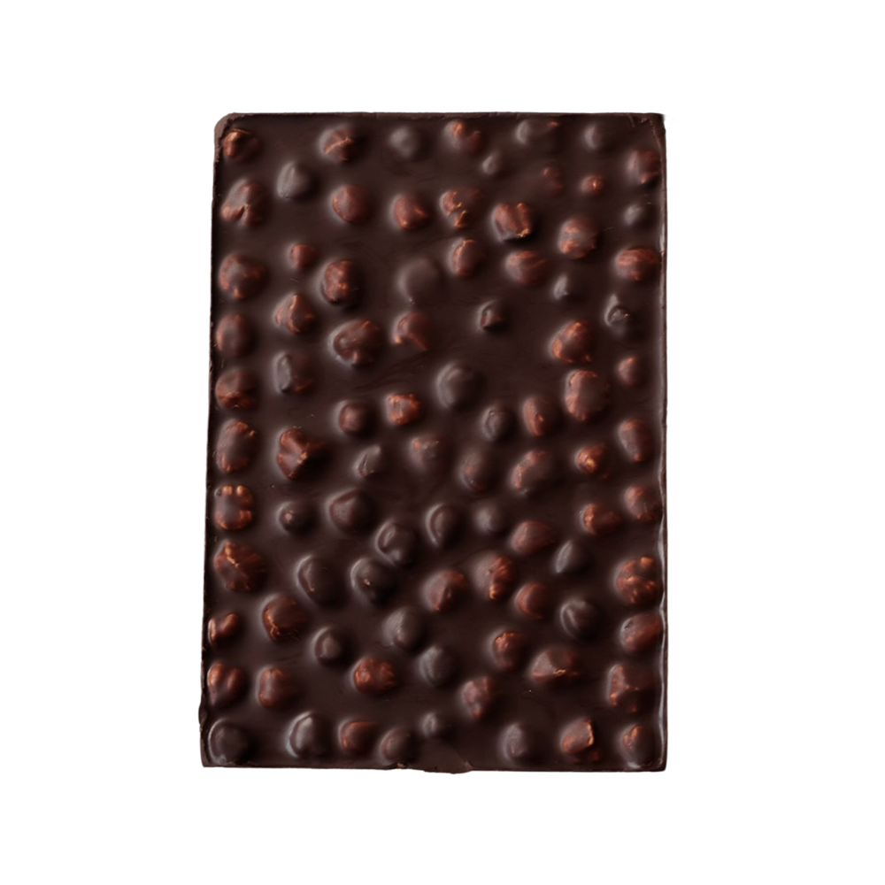 Gianduja Slab with Whole Roasted Hazelnuts