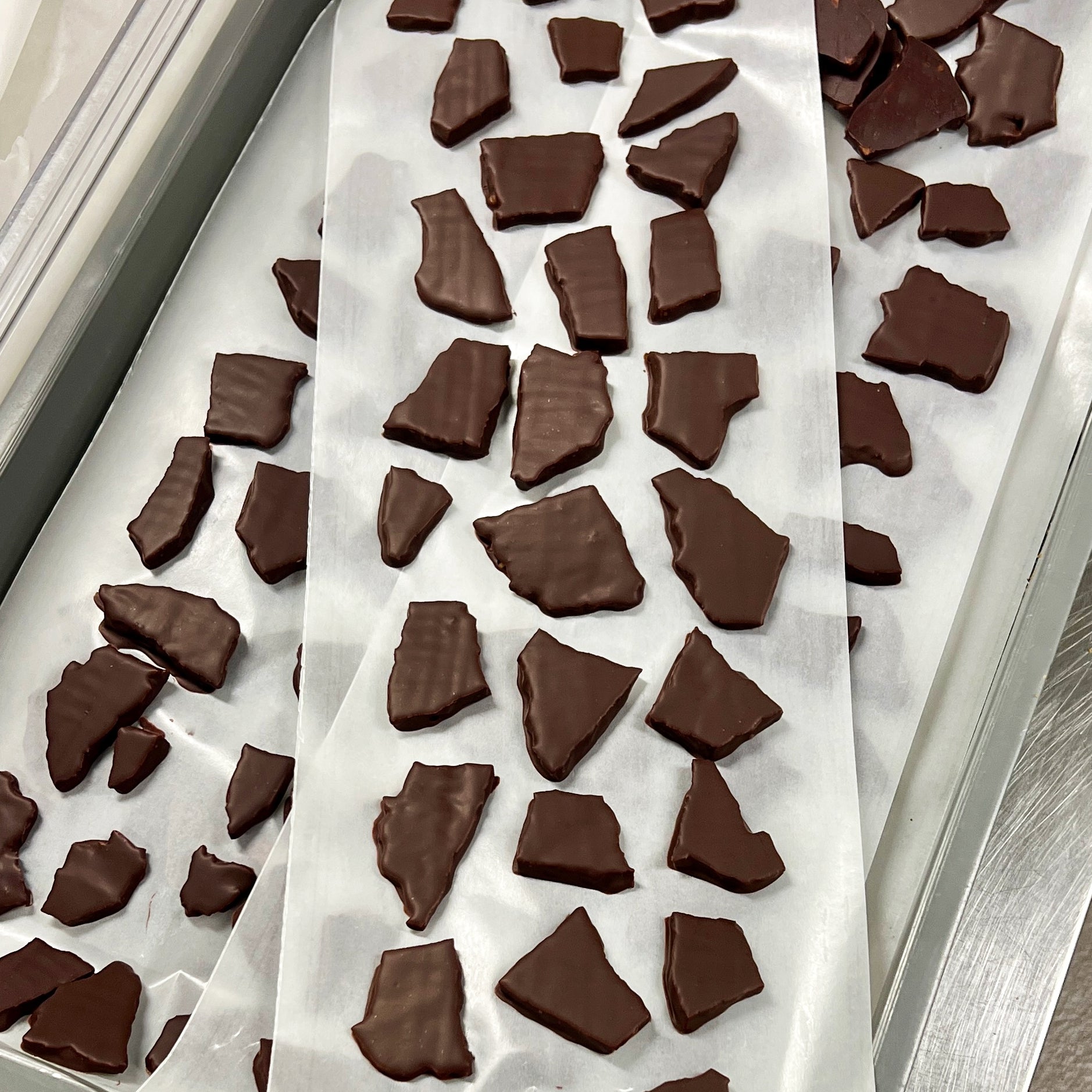 Dark Chocolate Coated Hazelnut Brittle