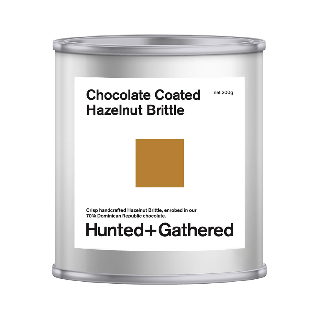 Dark Chocolate Coated Hazelnut Brittle